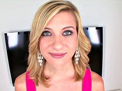 Geweldig, Blond, Pijpbeurt, Sperma in mond, Sperma shot, Gezichtspunt