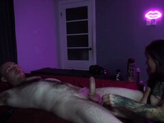 Amateur, Brunette, Femdom, Handjob, Hd, Latex, Webcam