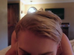 Gros seins, Blonde, Femelle, Hd, Léchez, Orgasme, Pov, Nénés