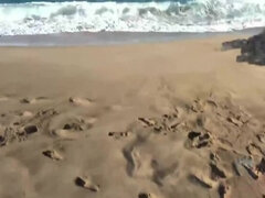 Plage, Brunette brune, Branlette thaïlandaise, Hd, Pov, Enceinte, Maigrichonne, Nénés