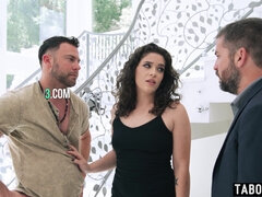 Brunette brune, Couple, Éjaculation interne, Cocu, Queue, Femme au foyer, Rugueux, Nénés