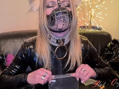 Amateur, Blonde, Allemand, Latex, Chatte, Caoutchouc, Esclave, Pute