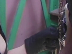 Petite brunette in bondage gets her tiny tits and tight pussy dominated by LNVFelix the Lucky Slave Vol. 4 01 1