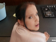 Brunette brune, Tchèque, Hard, Cuisine, Chatte, Adolescente