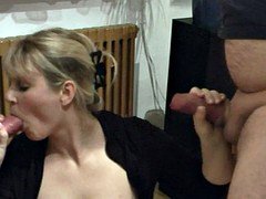 Pijpbeurt, Groepseks ejactulatie, Sperma in gezicht, Groep, Rijpe lesbienne