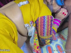 Hot Hindi Stepmom Shruti Seduces Stepbro Rahul at Home