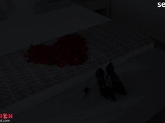 Gros cul, Sucer une bite, Éjaculation interne, Tir de sperme, Robe, Doigter, Talons, Fait maison