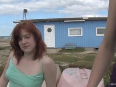 Brunette, Hd, Lesbian, Outdoor