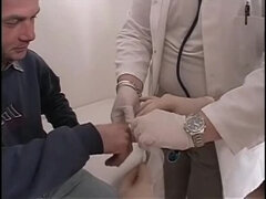 Bisexual Doctor Threesome with Big Tits Blonde - Anal & Blowjob Action