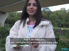 Cul, Grosse bite, Sucer une bite, Brunette brune, Hard, De plein air, Public, Réalité