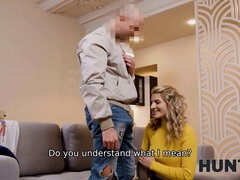 アナル, お尻, ブロンド, お金, ロシア人, ストッキング, ティーン, オッパイの