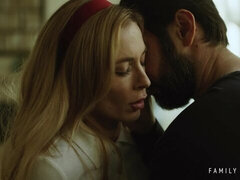 ベッドルーム, ブロンド, フェラチオ, ハードコア, 下着, 淫乱熟女, ガリガリ, タトゥー