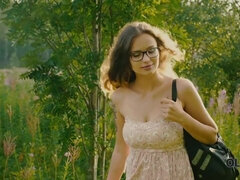Leie, Grosse titten, Blasen, Tschechisch, Europäisch, Reif, Im freien, Jungendliche (18+)