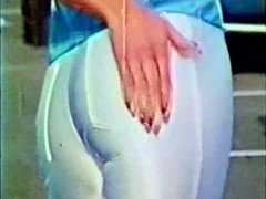 Retro Classic - Blonde in Blue Satin Enjoying BBC