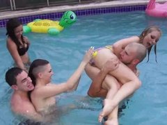Ass, Babes, Dick, Foursome, Group, Natural tits, Pov