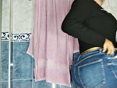 素人, 浴室, 捕まる, エロティック, 放尿, 公共, ソフトコア, 妻