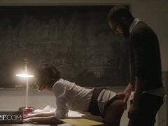 デカチン, フェラチオ, 茶髪の, チン, ハードコア, 異人種間, 馬乗り, フェラする