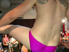Partying amateurs with strippers