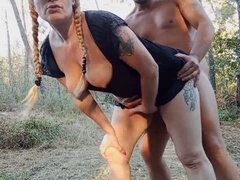 Milf, Herrin, Im freien, Öffentlich, Erotischer film, Spanisch