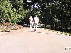 Hunt4k. smart dude finds excuse to meet up with hot blonde