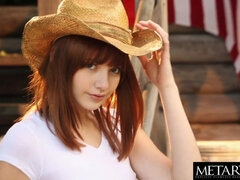 Fétiche, Doigter, Hd, Orgasme, De plein air, Chatte, Rousse roux, Adolescente