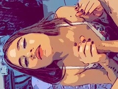 Colombian girl La Coralita shows off her smoking fetish with epic blowjob compilation