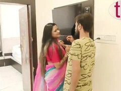 Indian Wife & Husband Try Something New in Hotel – Desi Bhabhi Deep Throat & Missionary Sex