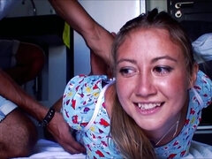 ブロンド, ボンデージ, フェティッシュ, 自家製, オーガズム, 小柄