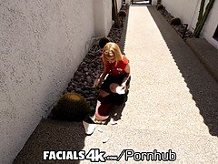 Step Sister Allows Multiple Facials By Step Bro & Friend