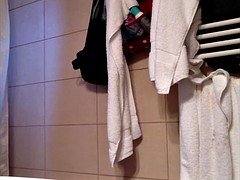 Leie, Behaart, Milf, Dusche, Spion, Spanner
