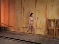 Bdsm, Brunette, Groped, Masturbation, Naked, Slave, Teen
