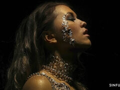 デカ尻, デカチン, フェラチオ, 茶髪の, 自然山雀, ティーン, オッパイの