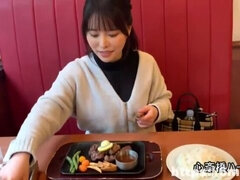 アジア人, 美人, デカパイ, フェラチオ, 中出し, バック, オマンコ, トイレ