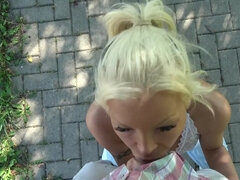 Amateur, Garce, Sucer une bite, Faciale, Hd, De plein air, Pov, Public