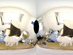 Delightful asian teen hot VR scene