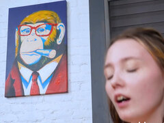 黒人, ブロンド, 茶髪の, 小柄, 三人