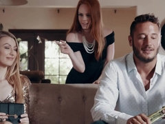 Sperma, Lul, Gezin, Lesbisch, Natuurlijke tieten, Zwanger, Mager, Tieten likken