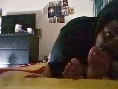 Worship those stinky ass bitch feet and toes