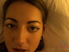 Amateur, Sucer une bite, Éjaculer dans la bouche, Petite amie, Huilée, Chatte, Gicler, Mouillée