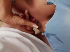 素人, ブロンド, フェラチオ, 巨乳な, イく瞬間, 手コキする, 自然山雀, オッパイの