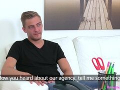 Female Agent wants his pulsating dick