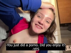 Sucer une bite, Éjaculation interne, Papa, Fille, Queue, Petite femme, Chatte, Adolescente