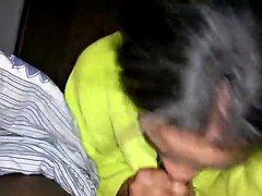 Enthousiasteling, Zwart, Pijpbeurt, Sperma shot, Zwart, Mager