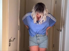 Arsch, Bad, Hd, Jeans, Pissen, Öffentlich, Spanner, Nass