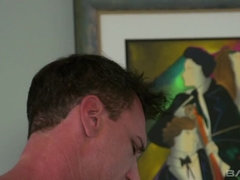 Britney Amber fucks a massive cock and swallow all his jizz