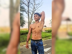 Super cute latino boy with abs and big dick