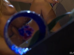 Blondine, Spermaladung, Aufs gesicht abspritzen