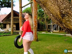 Tetas grandes, Rubia, Hembra, Hd, Al aire libre, Coño, Solo, Tetas
