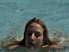 Blonde Big-Tits Babe Gaped by Messy Outdoor Anal Fingering