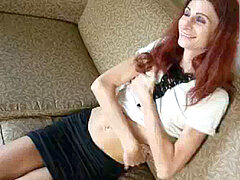 Leie, Fingern, Absätze, Masturbation, Transfrau, Solo, Strümpfe